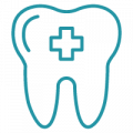 blue healthy tooth symbol png